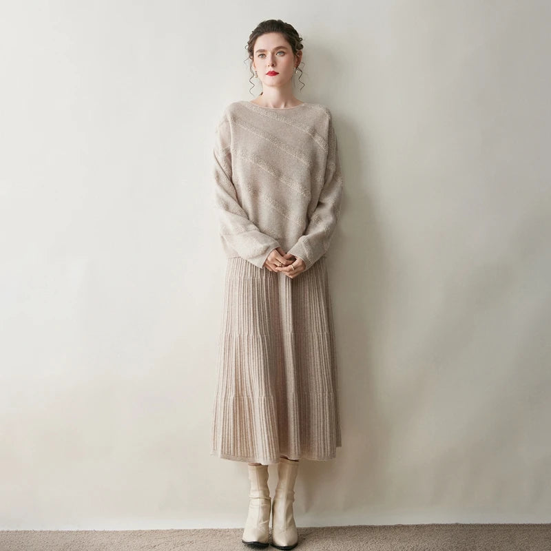 Women's Cashmere Boat Neck Sweater