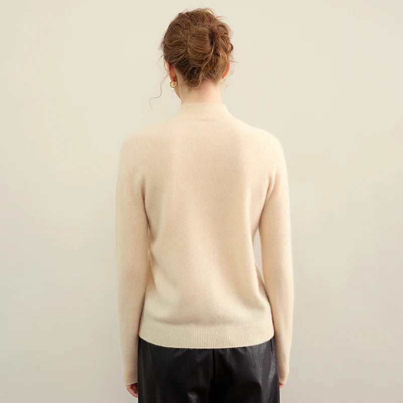 Women's Cashmere Mock Neck Sweater