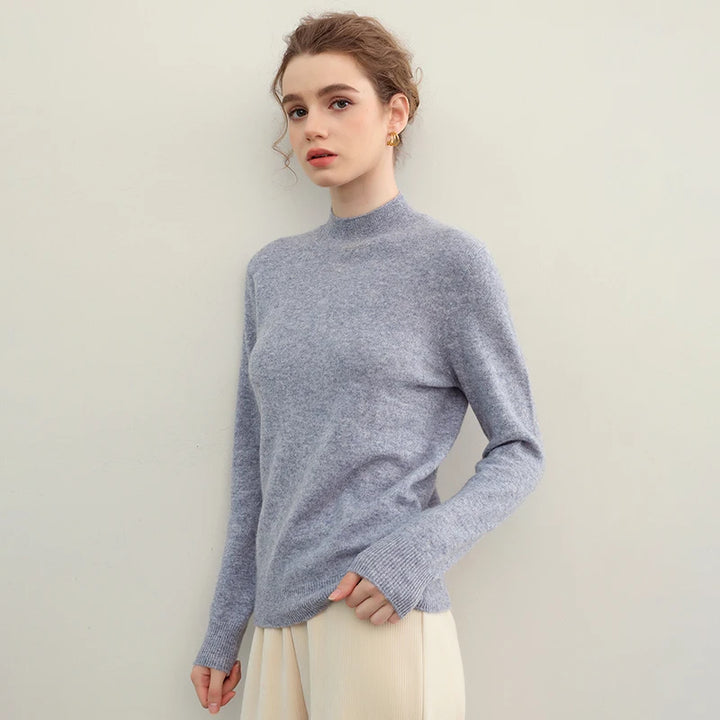 Women's Cashmere Mock Neck Sweater
