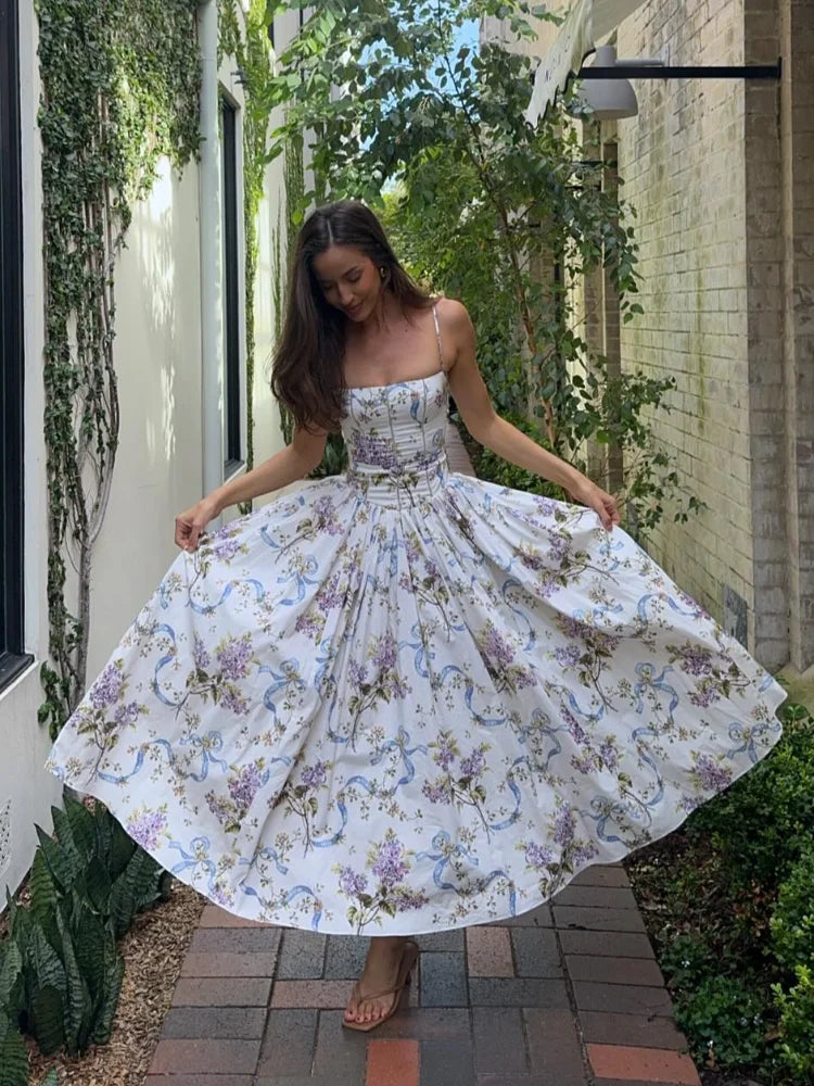 Women's Floral A-Line Summer Dress