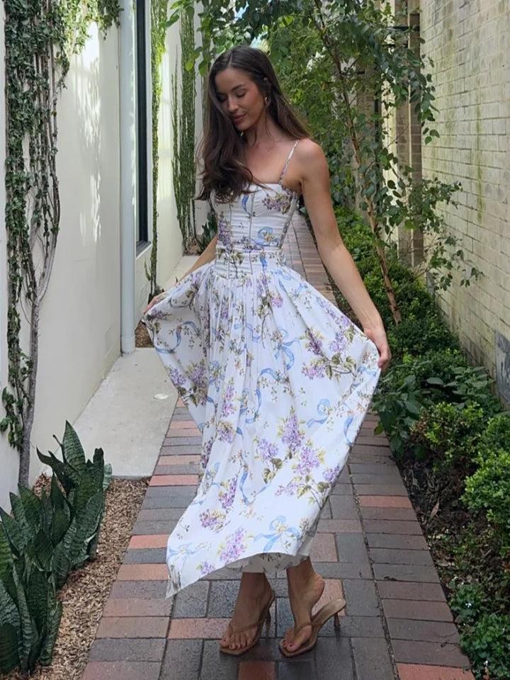 Women's Floral A-Line Summer Dress