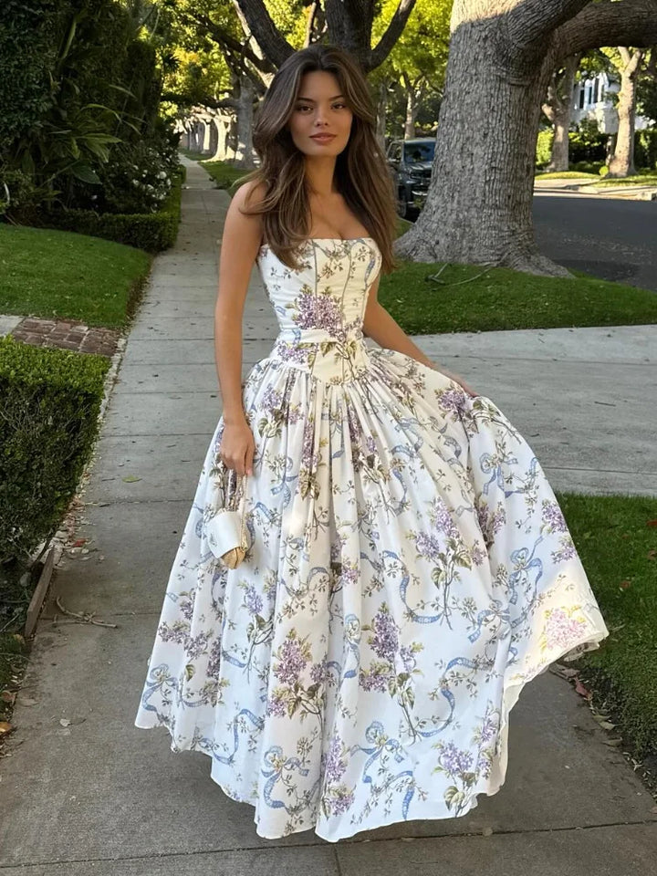 Women's Floral A-Line Summer Dress