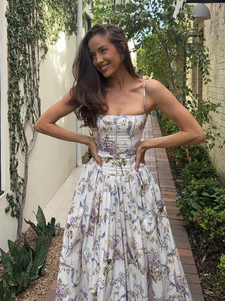 Women's Floral A-Line Summer Dress