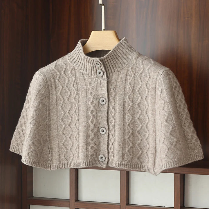 Women's Wool Shawl Knit Cardigan Jacket