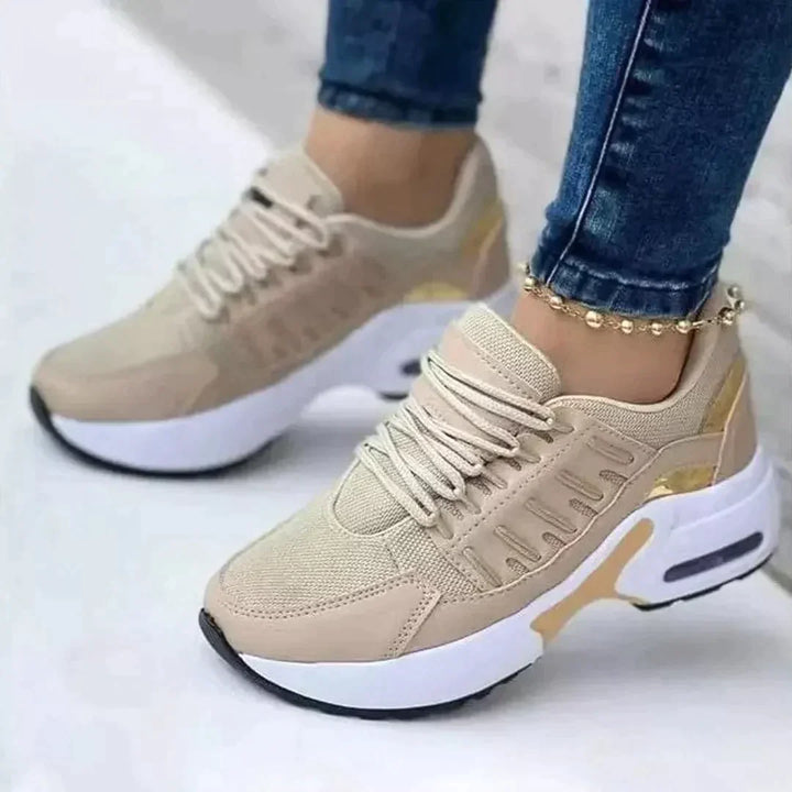 Women's Air-Padded Wide Fit Sneakers