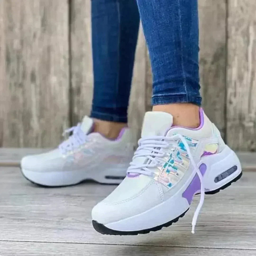 Women's Air-Padded Wide Fit Sneakers