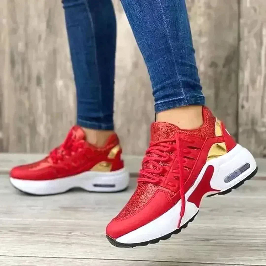 Women's Air-Padded Wide Fit Sneakers