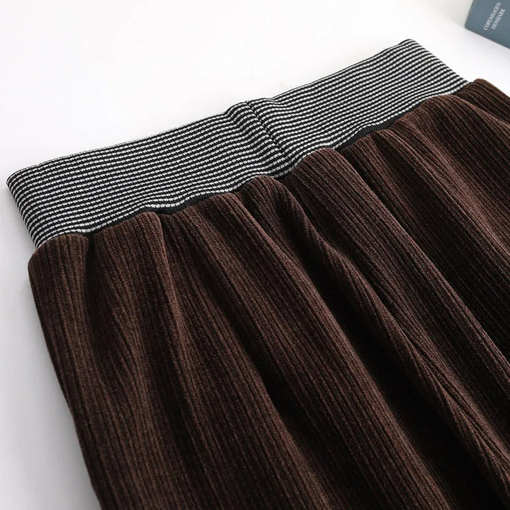  Women's High Waist Knit Wide Leg Pants