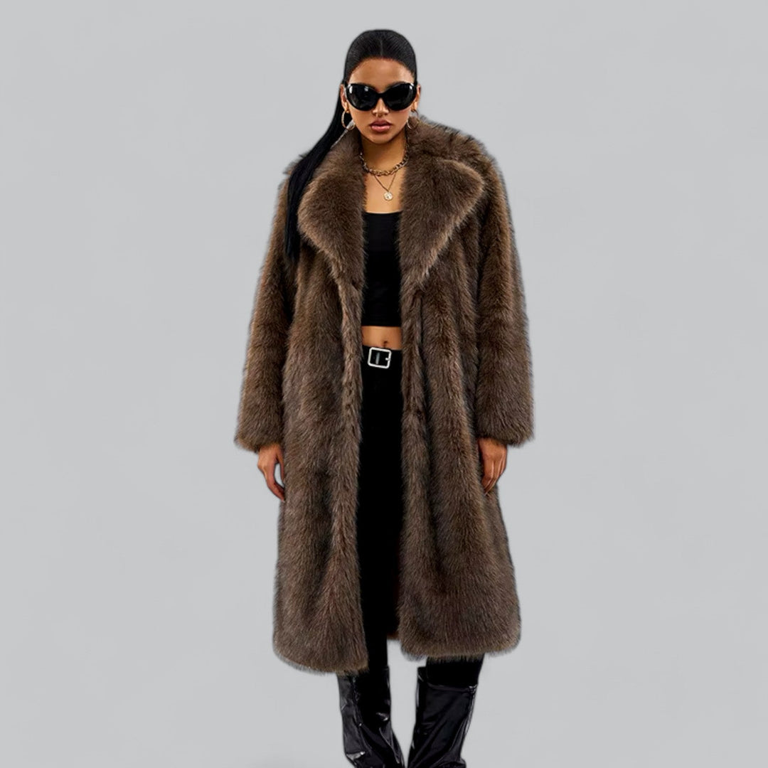 Women's Luxury Faux Fur Long Coat