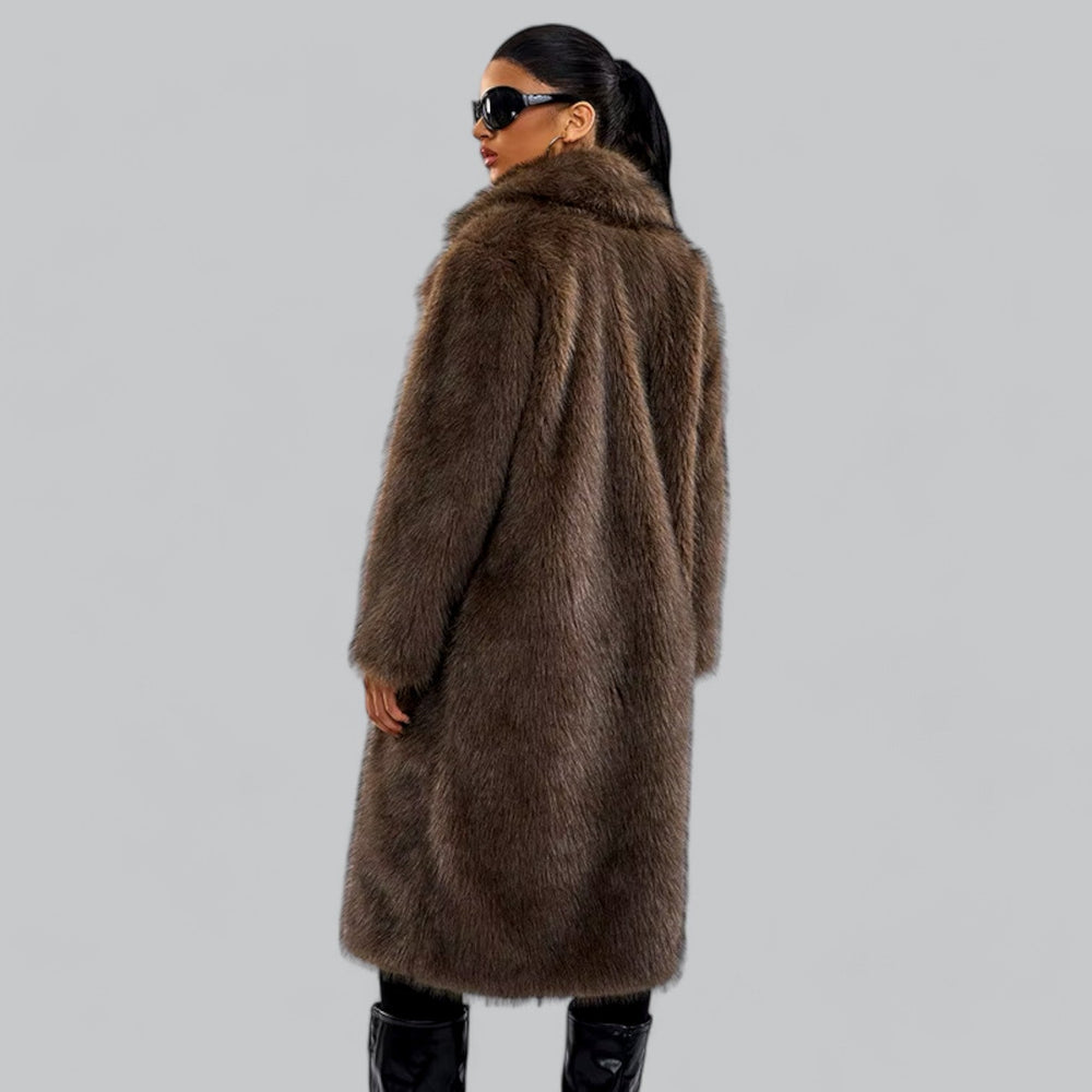 Women's Luxury Faux Fur Long Coat