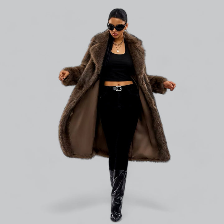 Women's Luxury Faux Fur Long Coat