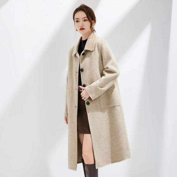 Women's Luxury Wool Blend Overcoat