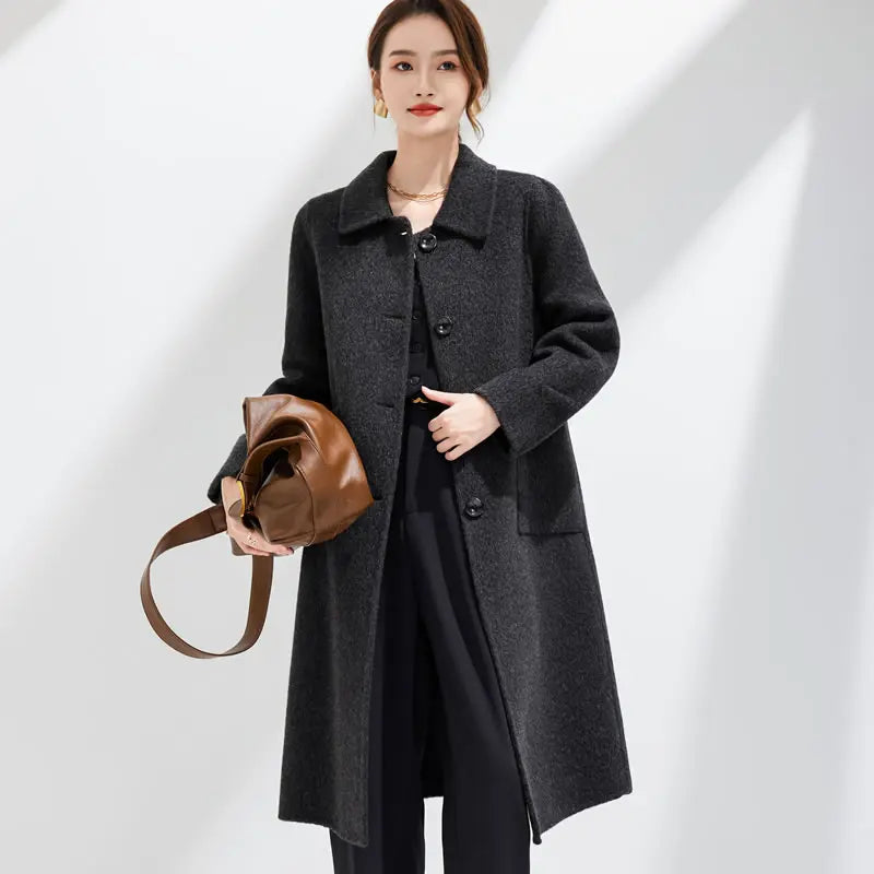 Women's Luxury Wool Blend Overcoat