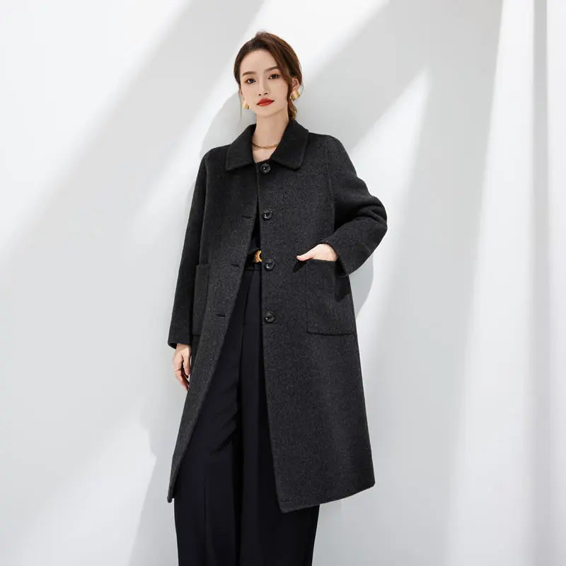 Women's Luxury Wool Blend Overcoat