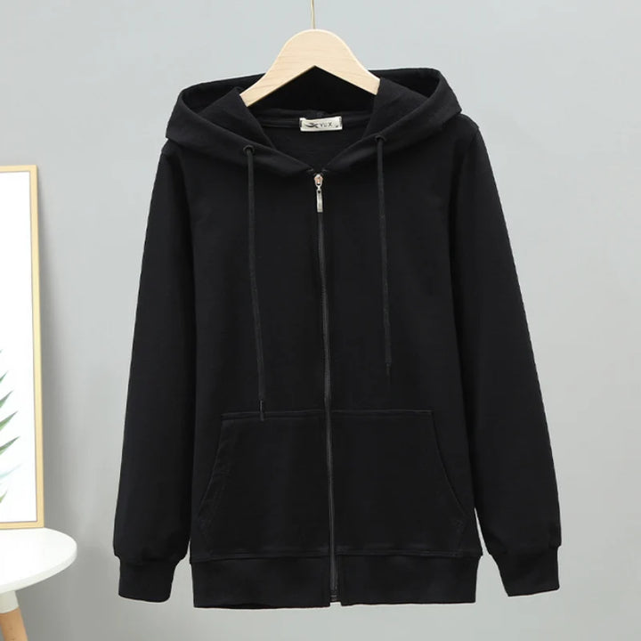 Women's Oversized Cotton Zip Hoodie