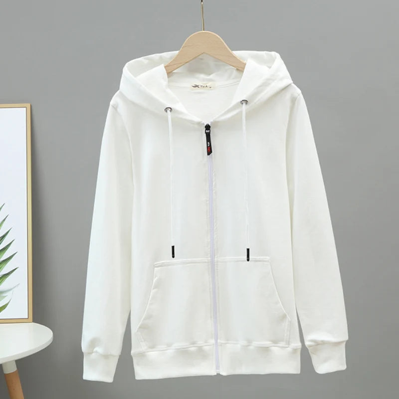 Women's Oversized Cotton Zip Hoodie