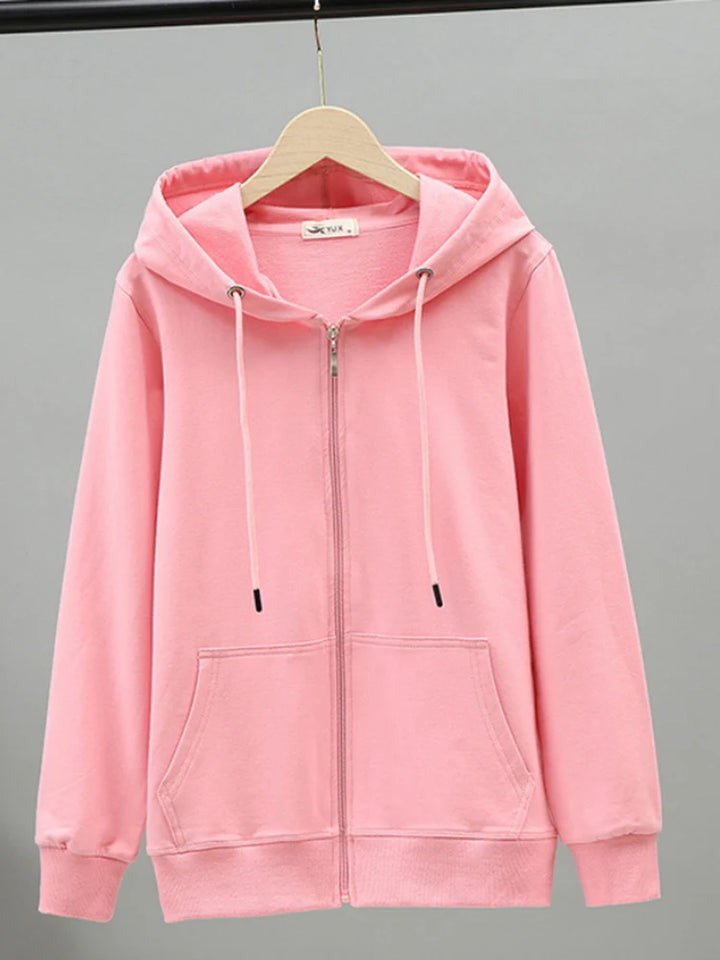 Women's Oversized Cotton Zip Hoodie