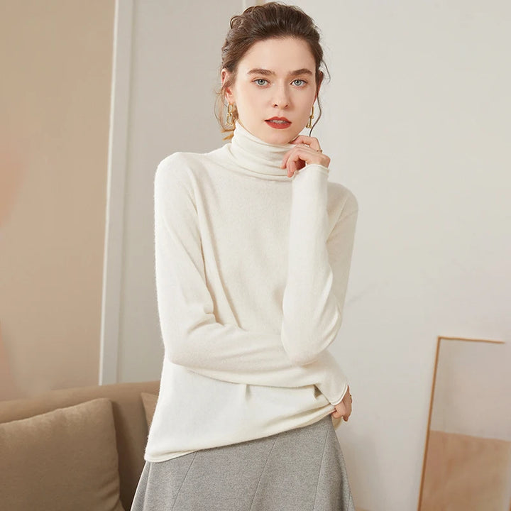 Pure Cashmere Turtleneck Sweater