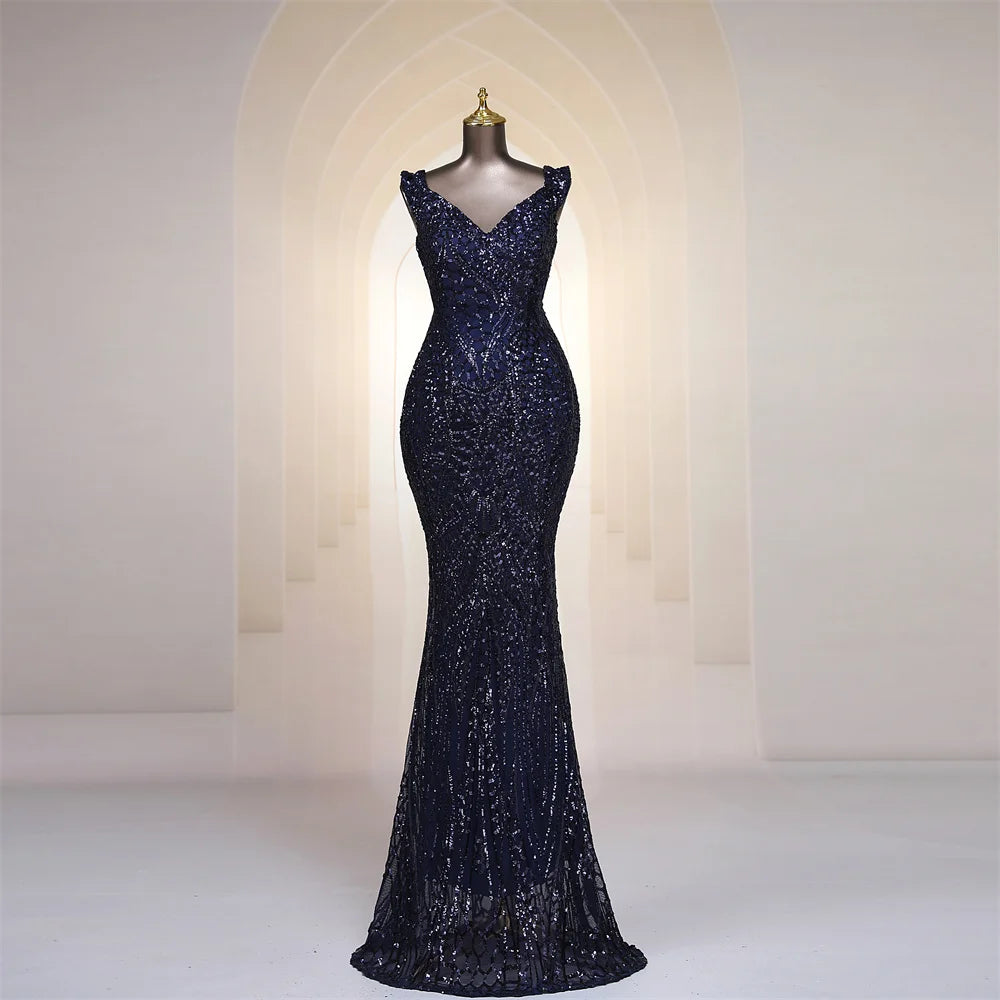 Women's Sequin Embellished Mermaid Gown