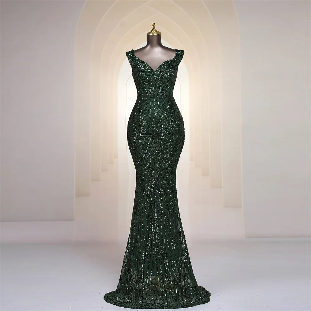 Women's Sequin Embellished Mermaid Gown