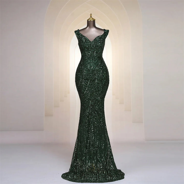 Women's Sequin Embellished Mermaid Gown
