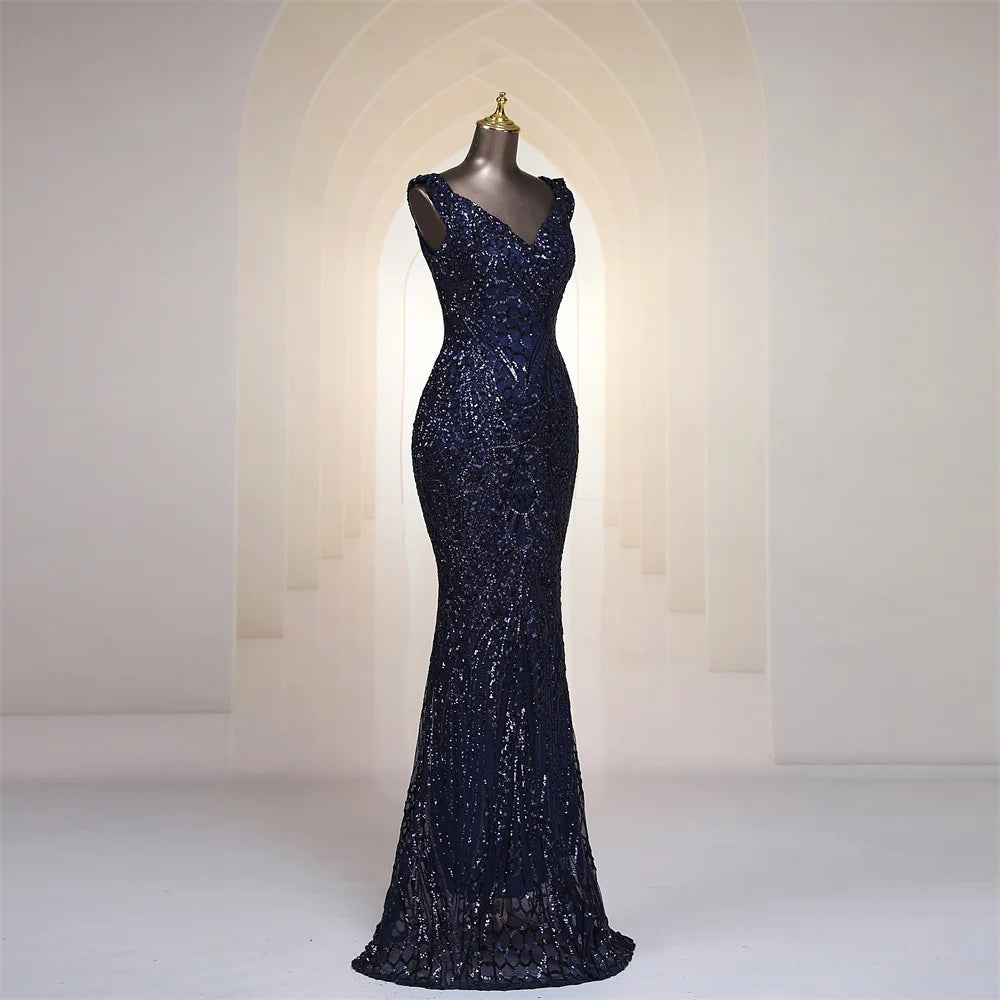 Women's Sequin Embellished Mermaid Gown
