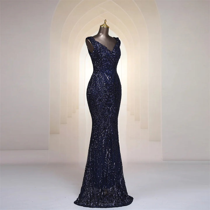 Women's Sequin Embellished Mermaid Gown