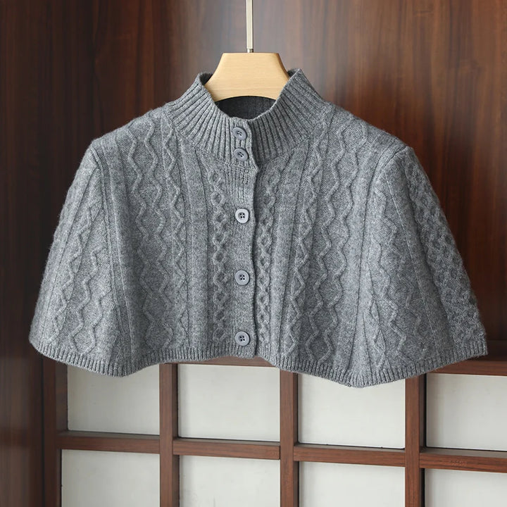 Women's Wool Shawl Knit Cardigan Jacket