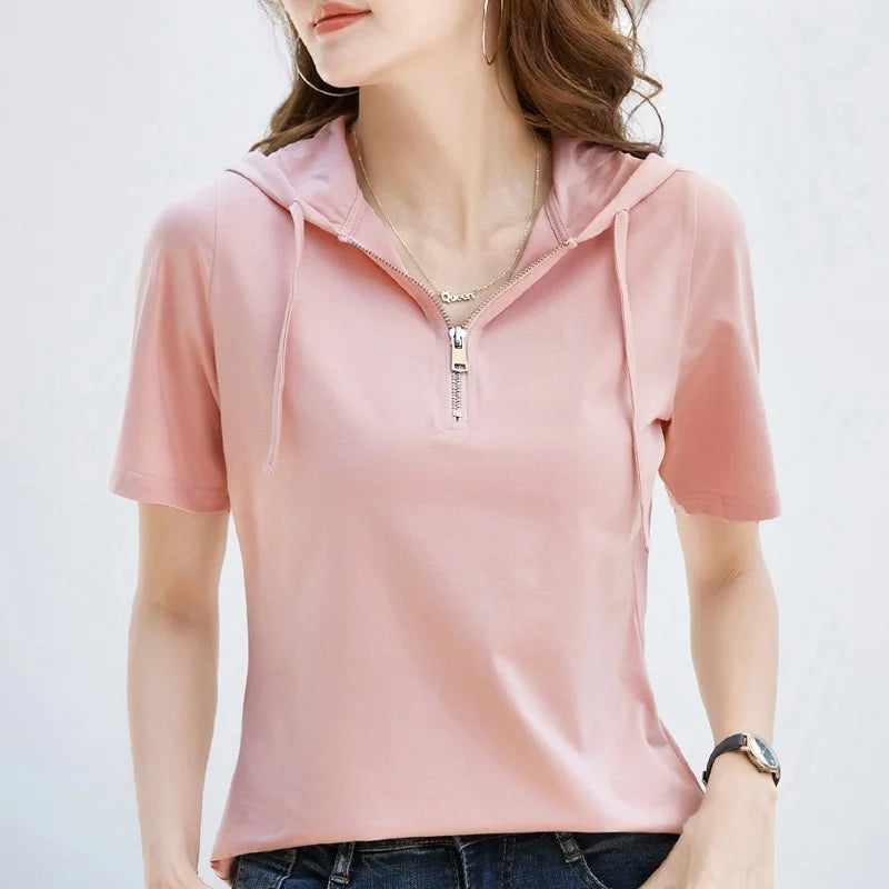 Women's Zip Hoodie T-Shirt