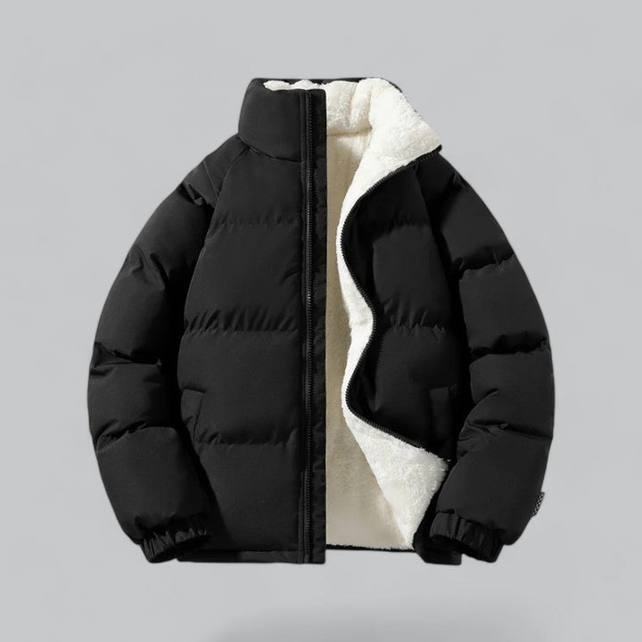 Wool-Lined Short Winter Jacket