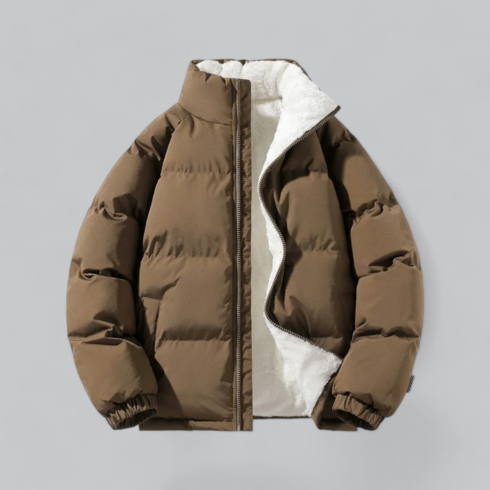 Wool-Lined Short Winter Jacket