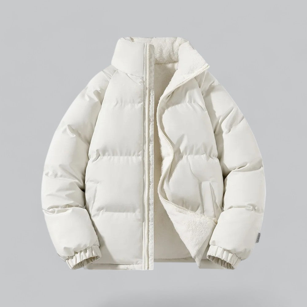 Wool-Lined Short Winter Jacket