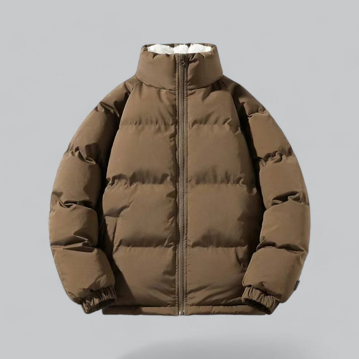 Wool-Lined Short Winter Jacket