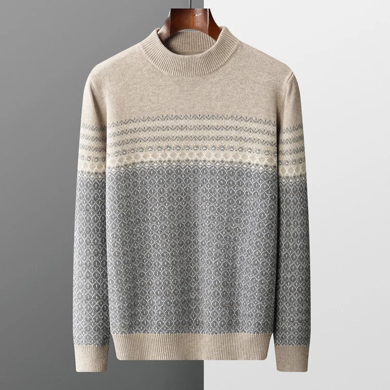 Wool Fair Isle Knit Sweater