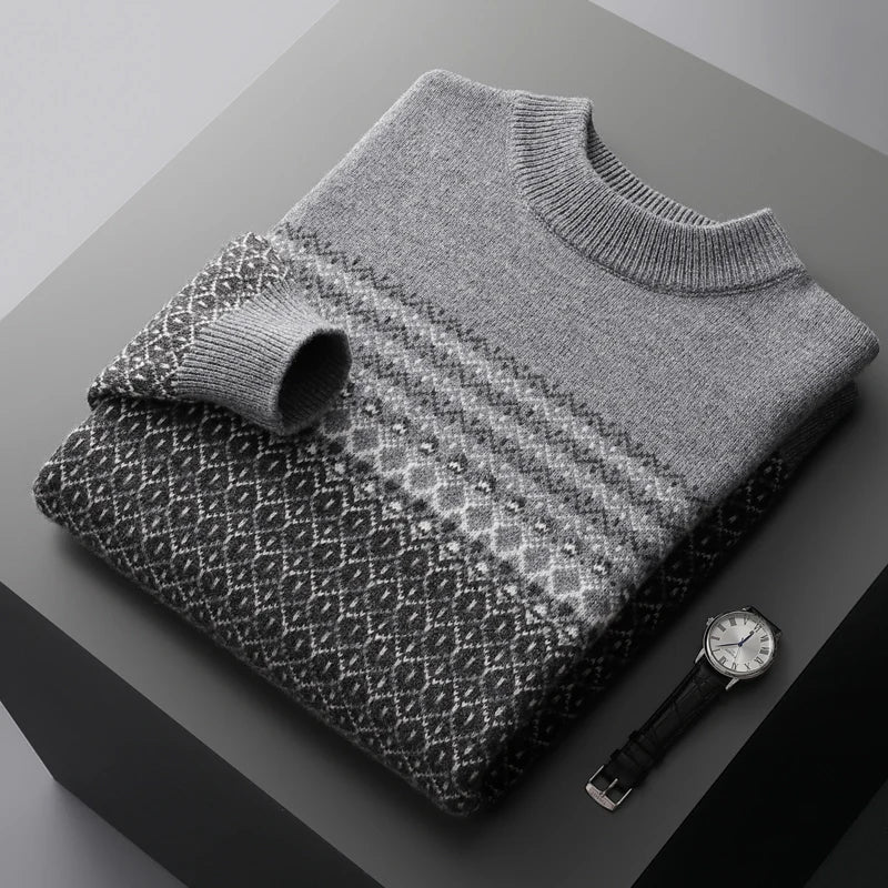 Wool Fair Isle Knit Sweater