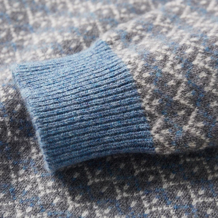 Wool Fair Isle Knit Sweater
