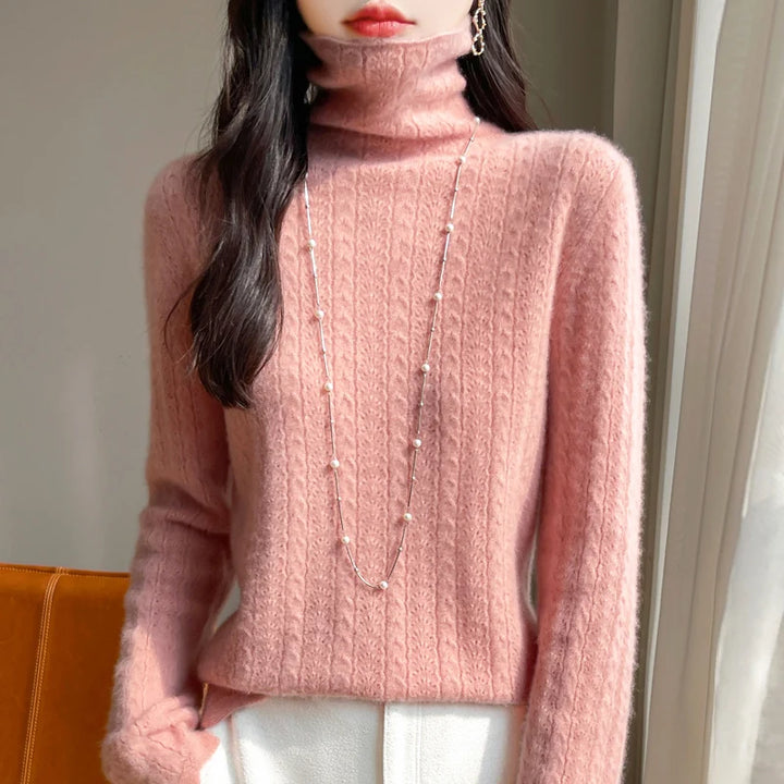 Pure Wool Slim-Fit Turtleneck Sweater