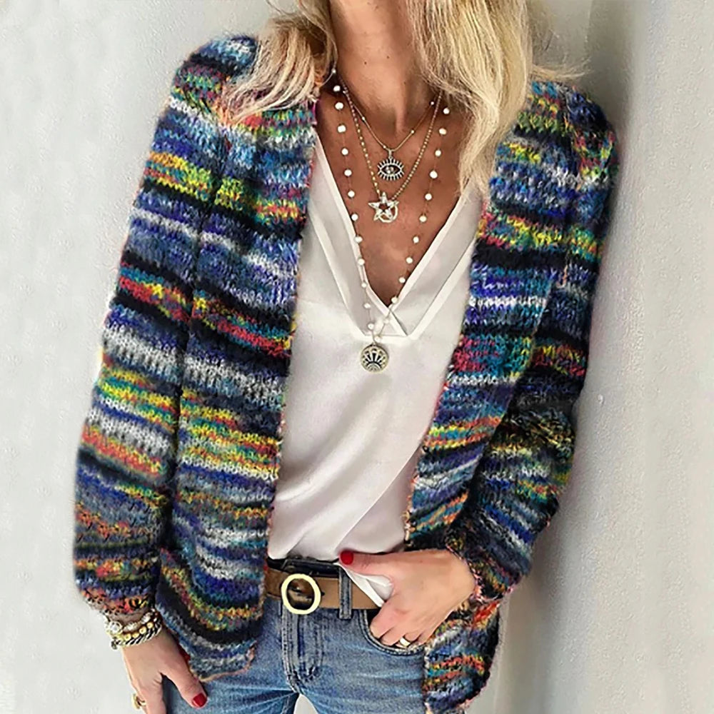 Wool Blend Sweater Knitted Cardigan